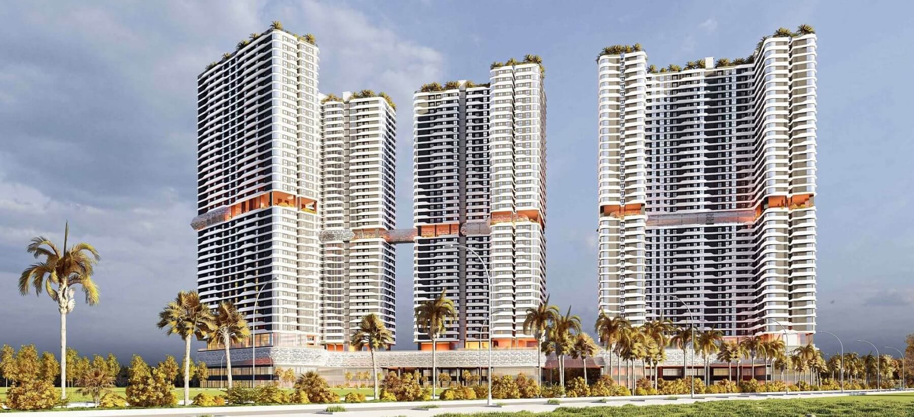 phối cảnh mặt bằng tổng quan Skybridge